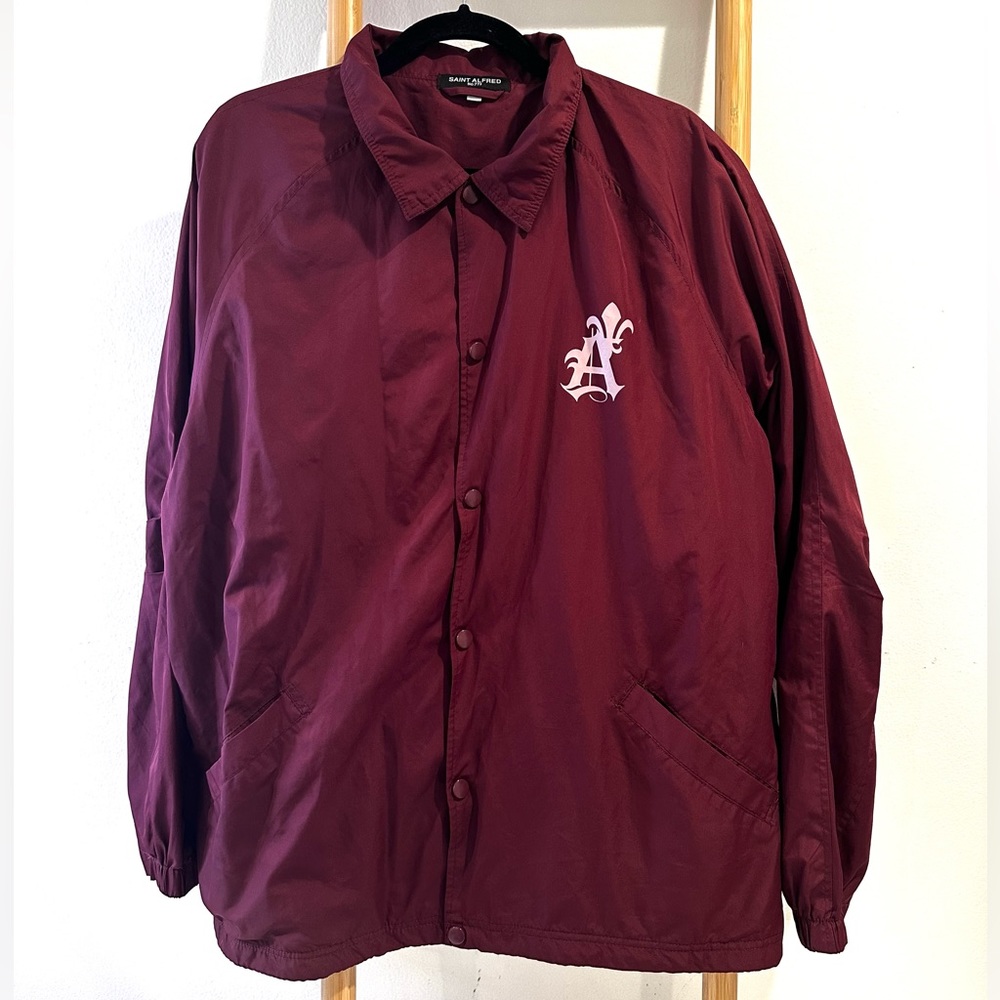 Saint Alfred No.733 Coach Jacket Burgundy